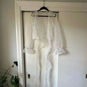 Etsy Ivory Organza Bridal Wrap Dress Topper
